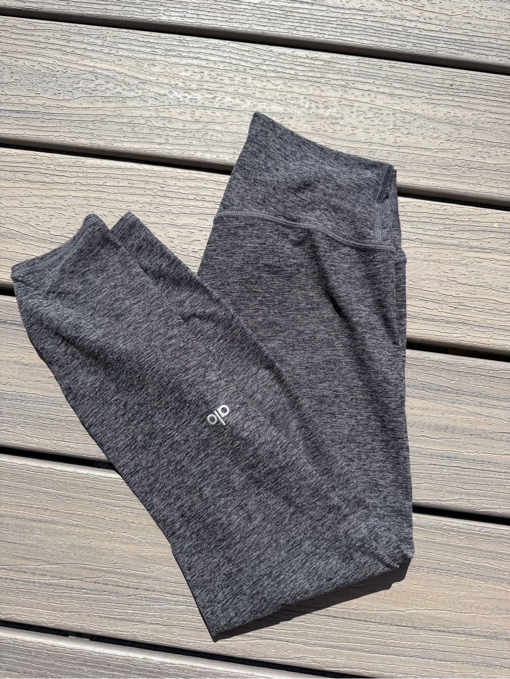 ALO Yoga Heathered Gray Performance Leggings